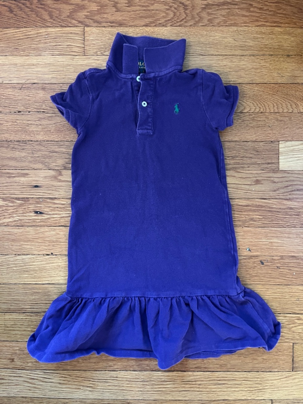 Polo Ralph Lauren Purple Cotton Collared Dress